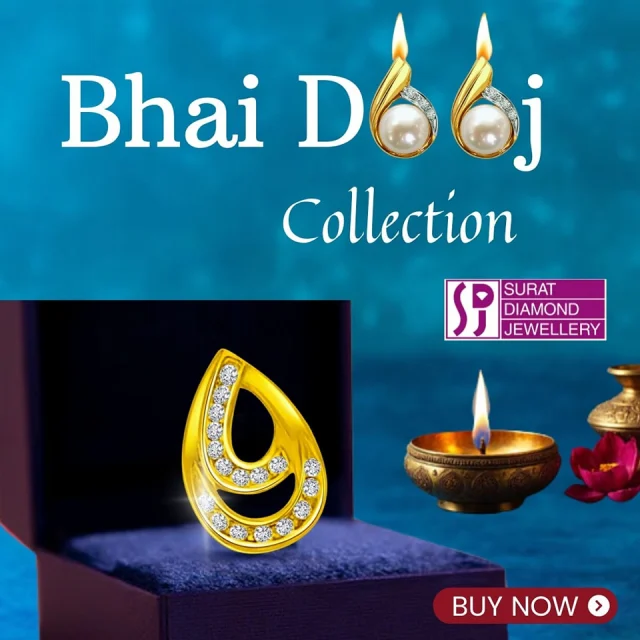 Bhai Dooj, the festival that celebrates the sacred bond between brothers and sisters, is a time for love, laughter, and, of course, thoughtful gifts. 
As you prepare to surprise your sister this Bhai Dooj, why not go beyond the traditional sweets and clothes? 
This year, make her feel extra special by gifting her stunning jewellery that she’ll cherish forever. Jewellery, especially diamond jewellery, not only sparkles with beauty but also holds sentimental value that grows stronger with time.